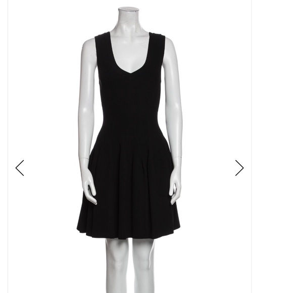 Alaia Dresses & Skirts - Alaia Black V-Neck Midi Dress size 42